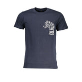 Cavalli Class Blue Cotton T-Shirt -   -  Cavalli Class.
